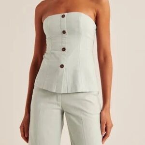 Abercrombie strapless linen top